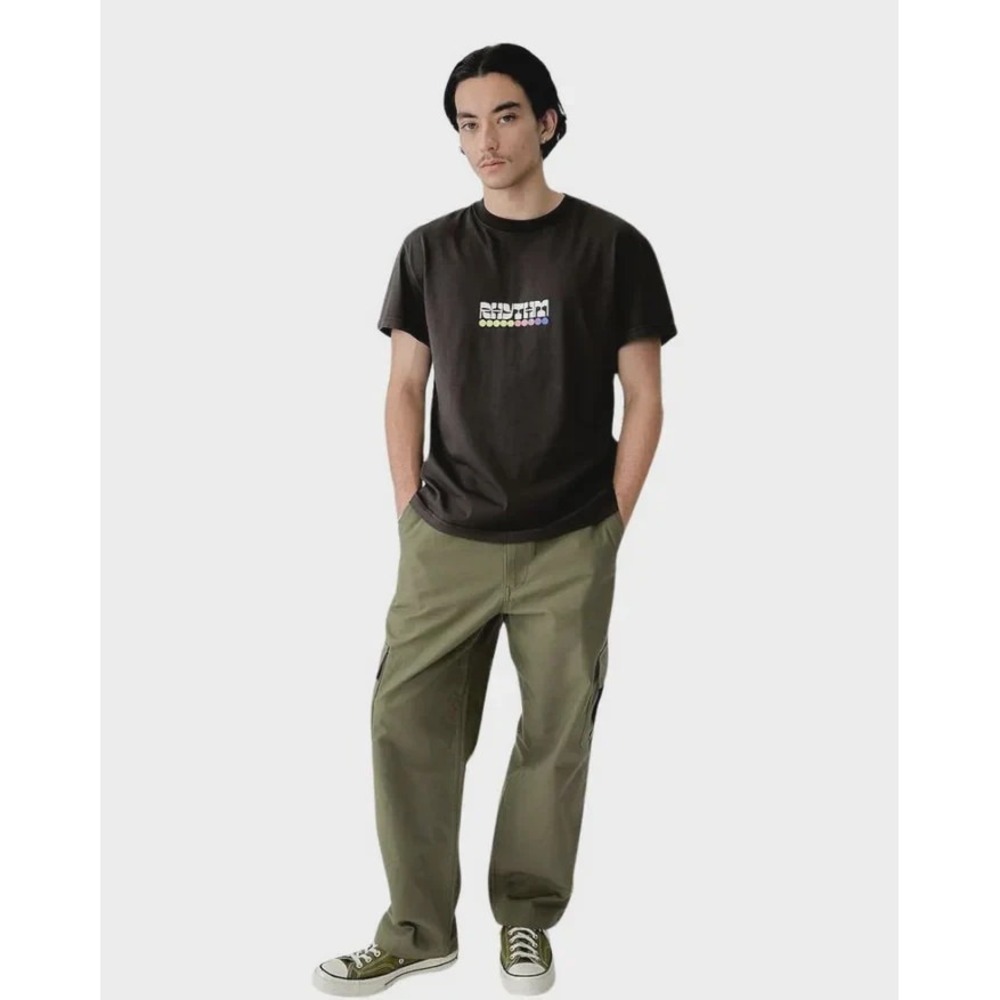 Rhythm Combat Trouser Mens 32x27 Olive Green Canvas Cargo Utility Pant $94 New